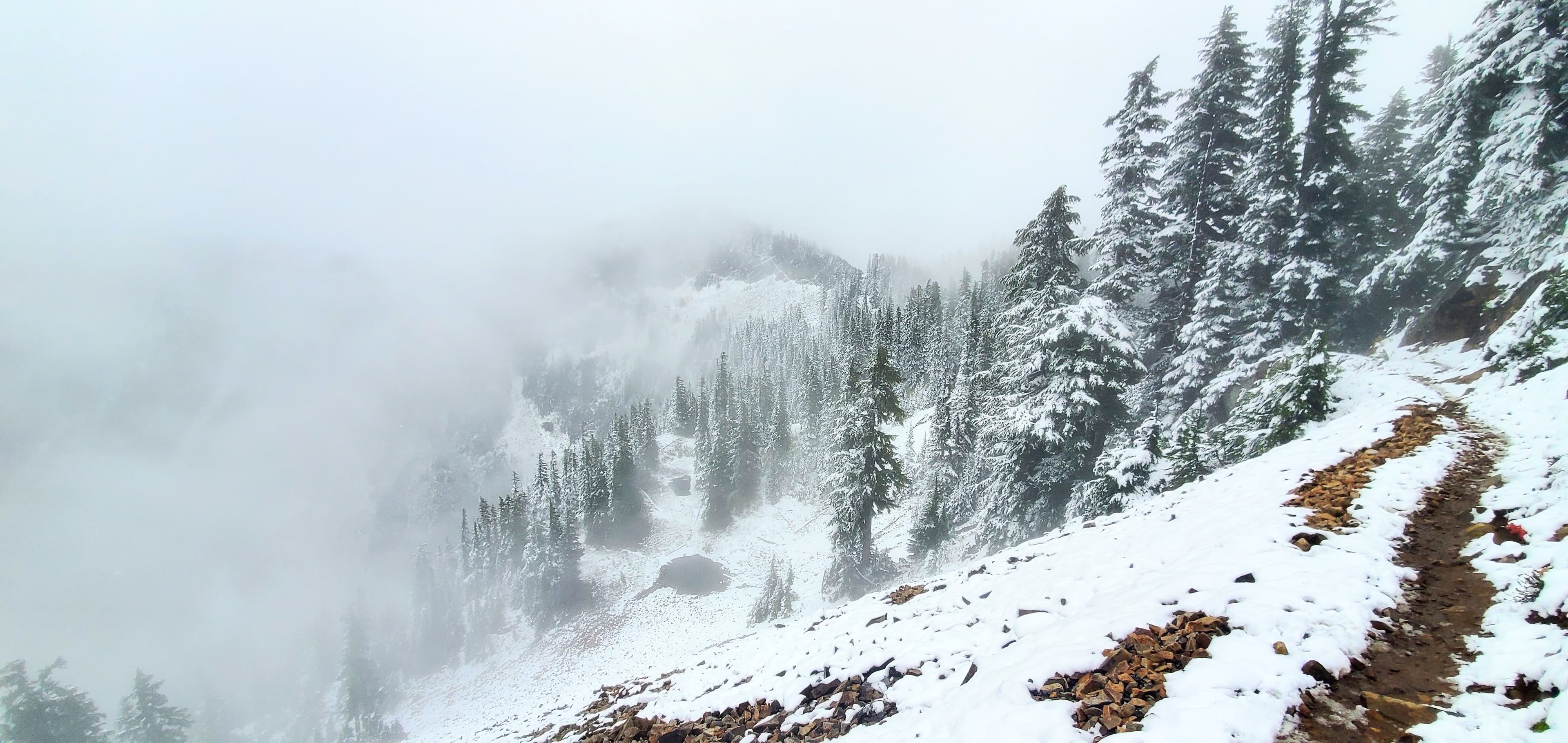 First Snow on Kendall's Catwalk